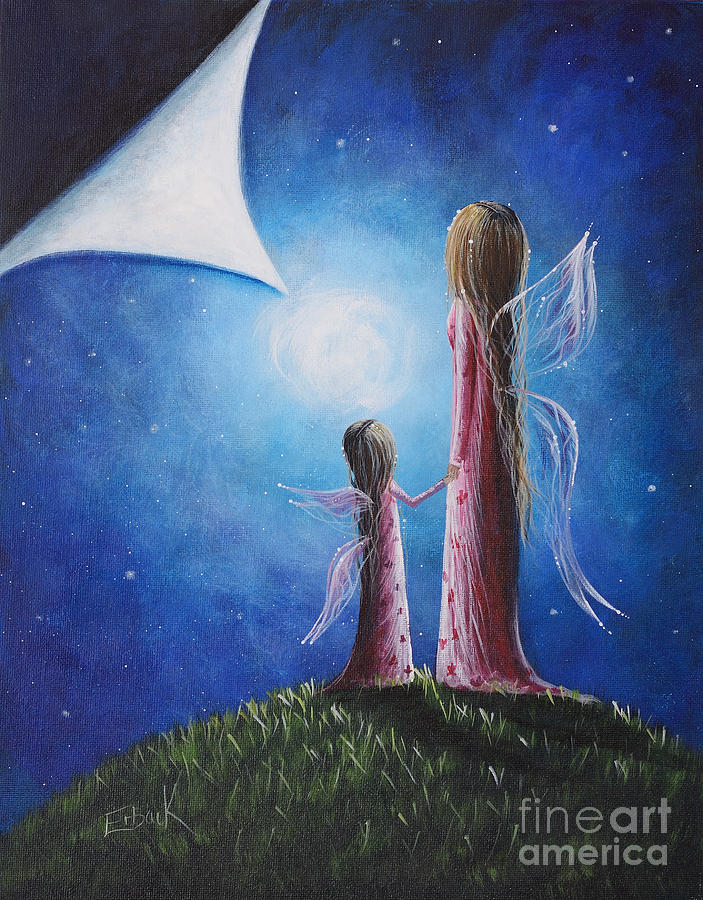 A Fairys Child by Shawna Erback Painting by Moonlight Art Parlour