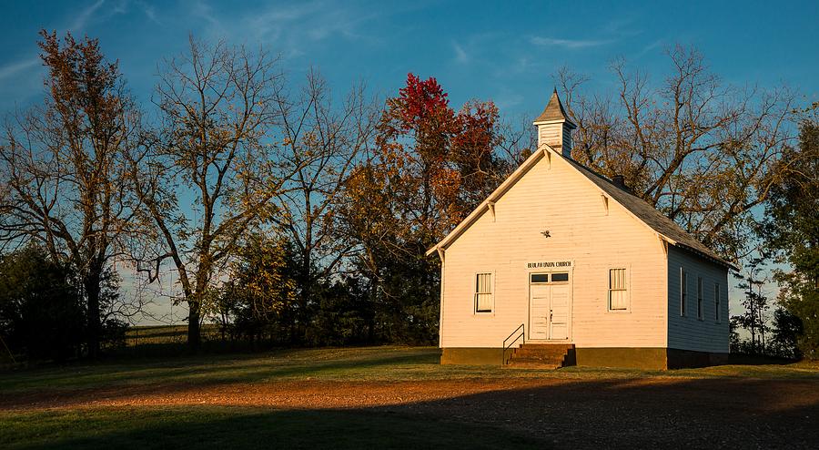 Churches Photograph - A Fall Sunday Morning by Garett Gabriel Churches Photograph - A Fall Sunday Morning by Garett Gabriel