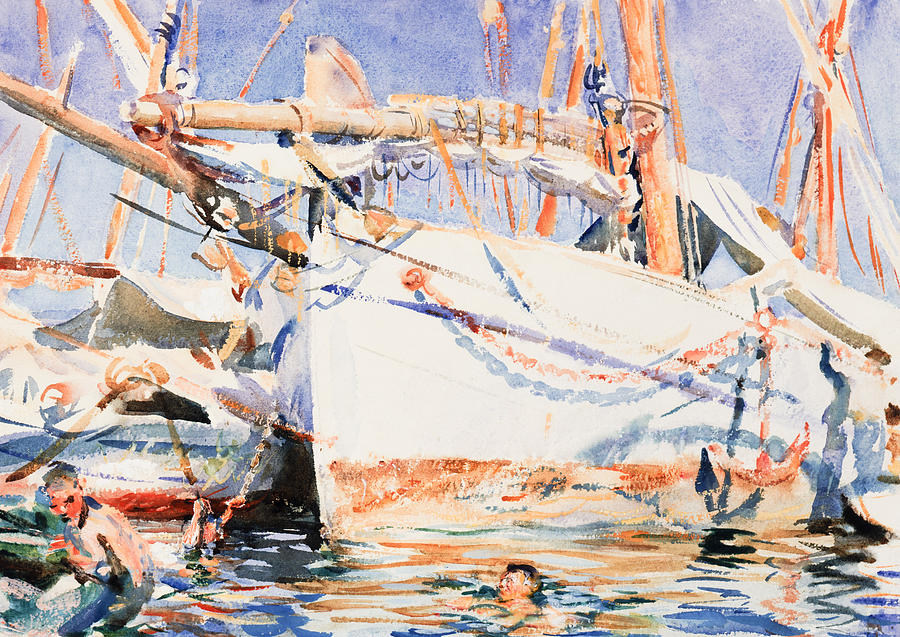 Boat Painting - A Falucho by John Singer Sargent