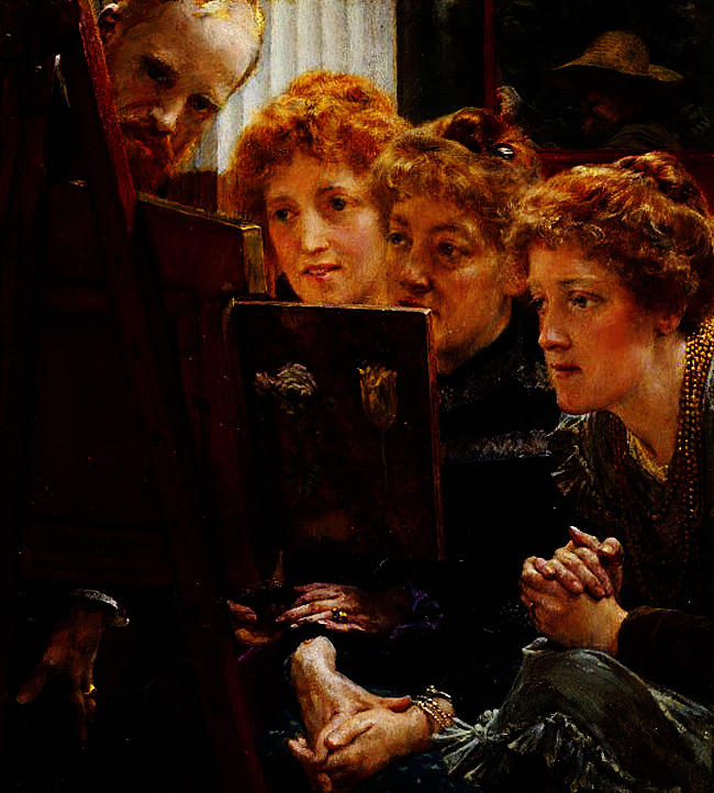 A Family Group by Sir Lawrence Alma Tadema Painting by MotionAge Designs