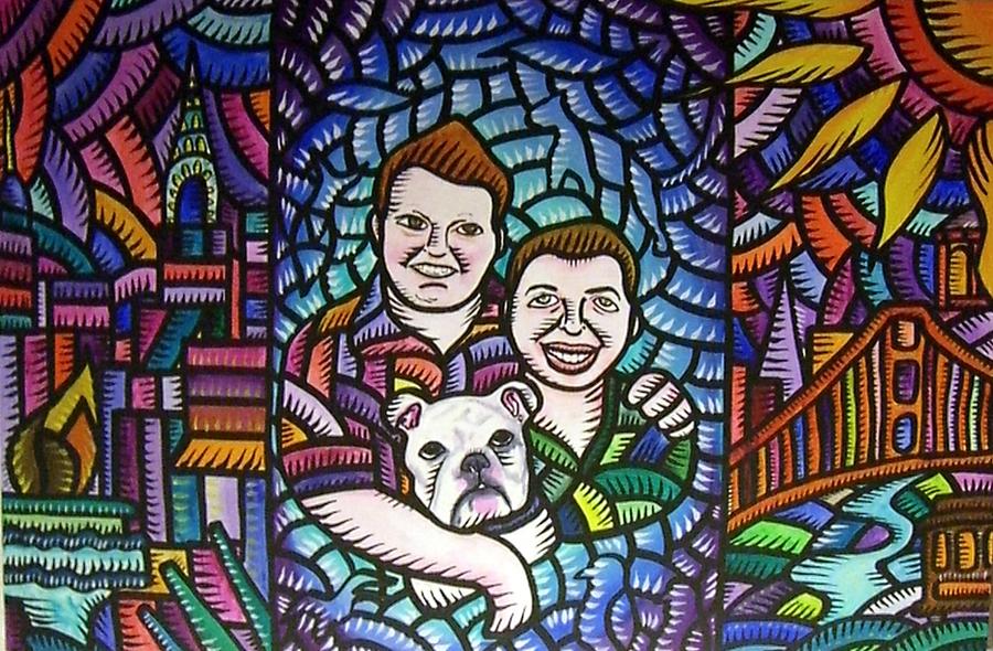 A Family Portrait 2010 Painting by Marconi Calindas
