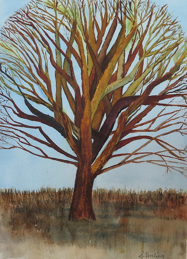 Beautiful Tree Painting - A Family Tree by Sylvia Dorling