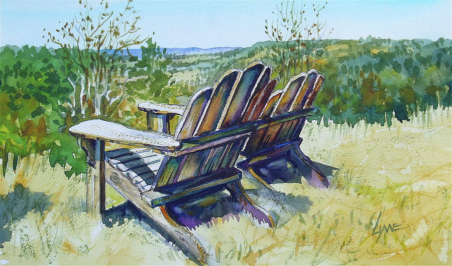 A Few Chairs Painting by Lynne Haines