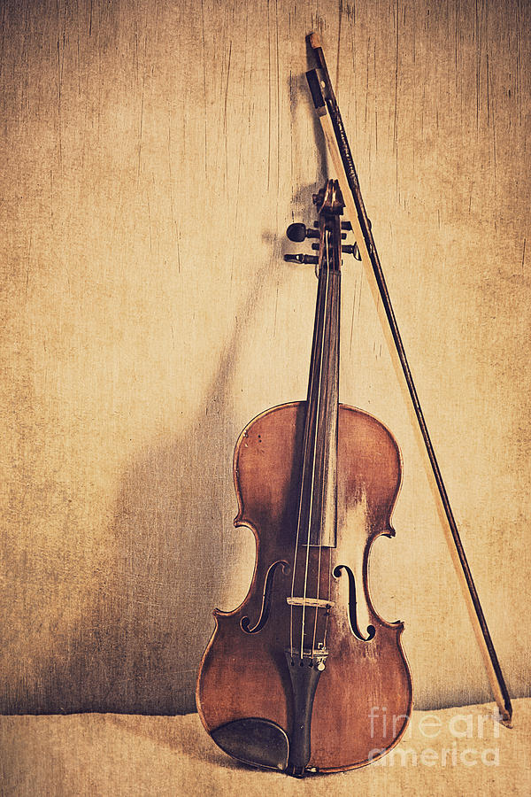 Music Photograph - A Fiddle by Kadwell Enz