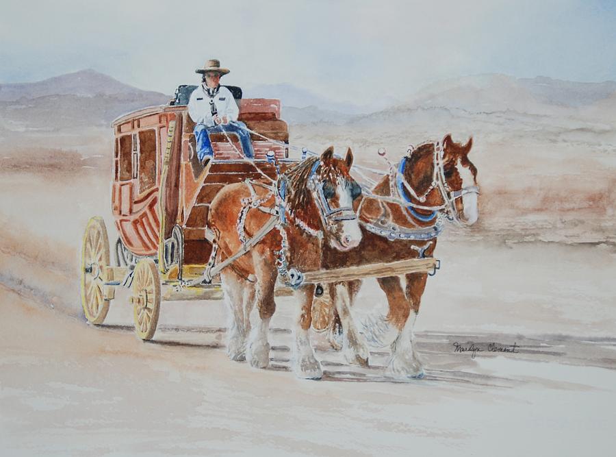 Horse Painting - A Fine Ride II by Marilyn  Clement