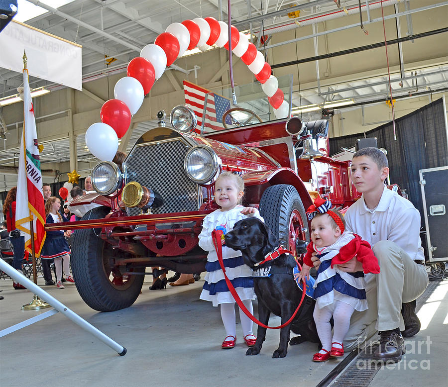 A Fire Department Retirement Celebration with Family  Photograph by Jim Fitzpatrick