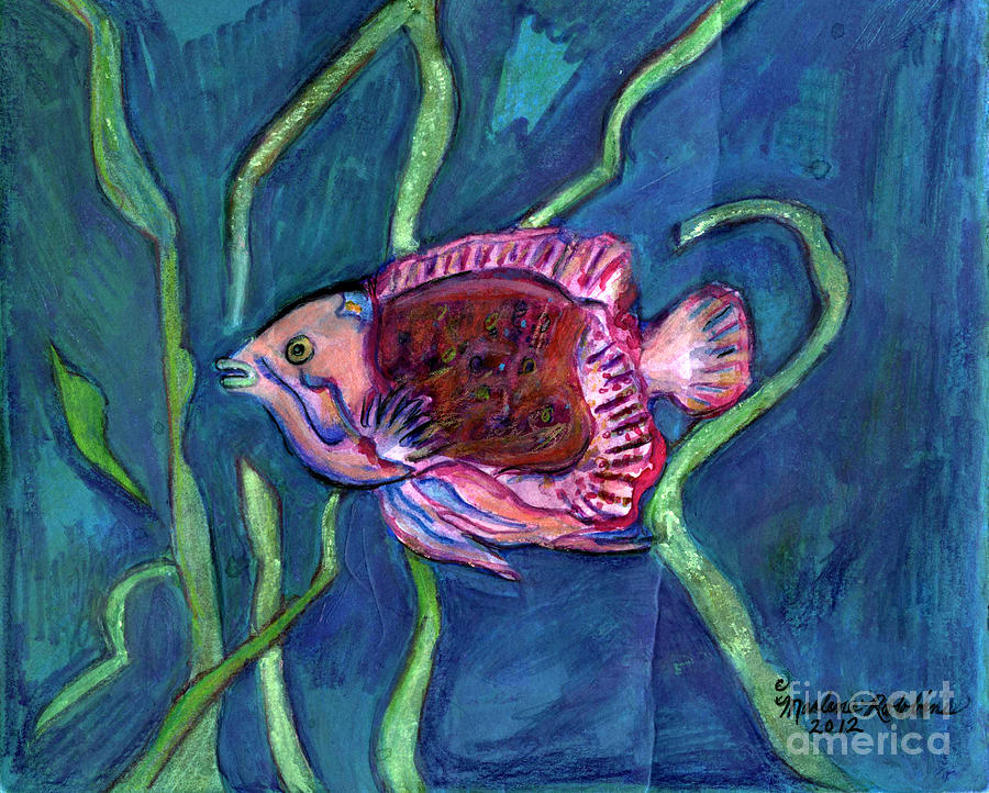 A Fish Named Thelma Painting by Marlene Robbins