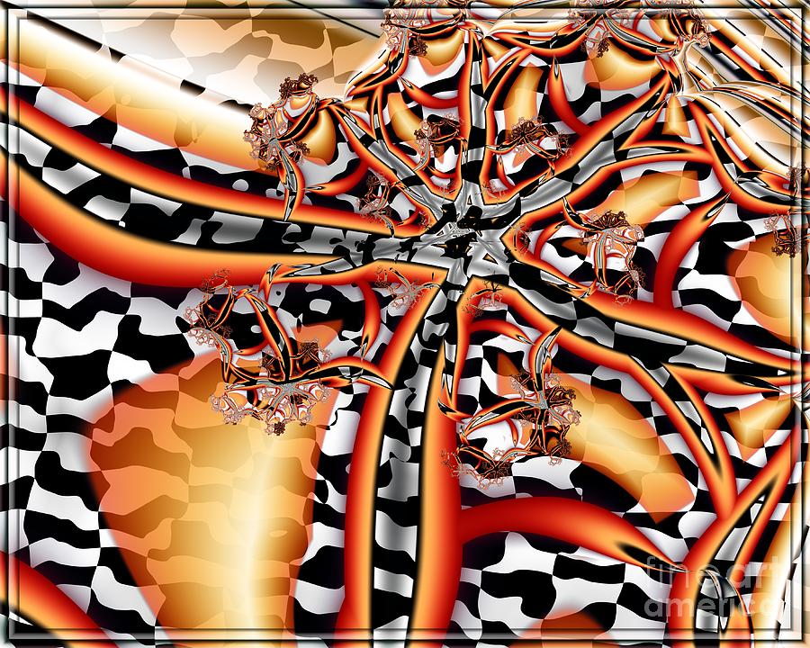 Abstract Digital Art - A Flair For The Dramatic 2 by Michelle H