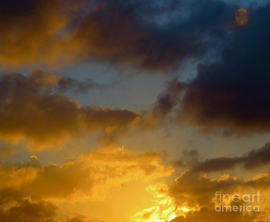 A Florida Sunset Sky. Photograph by Robert Birkenes