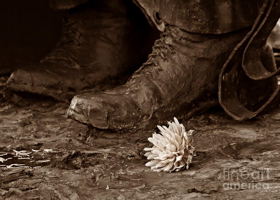 A Flower at the Feet Photograph by Patricia Strand