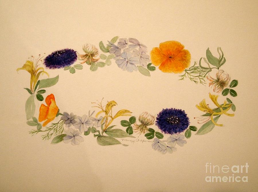 A Flower Circle Painting by Nancy Kane Chapman