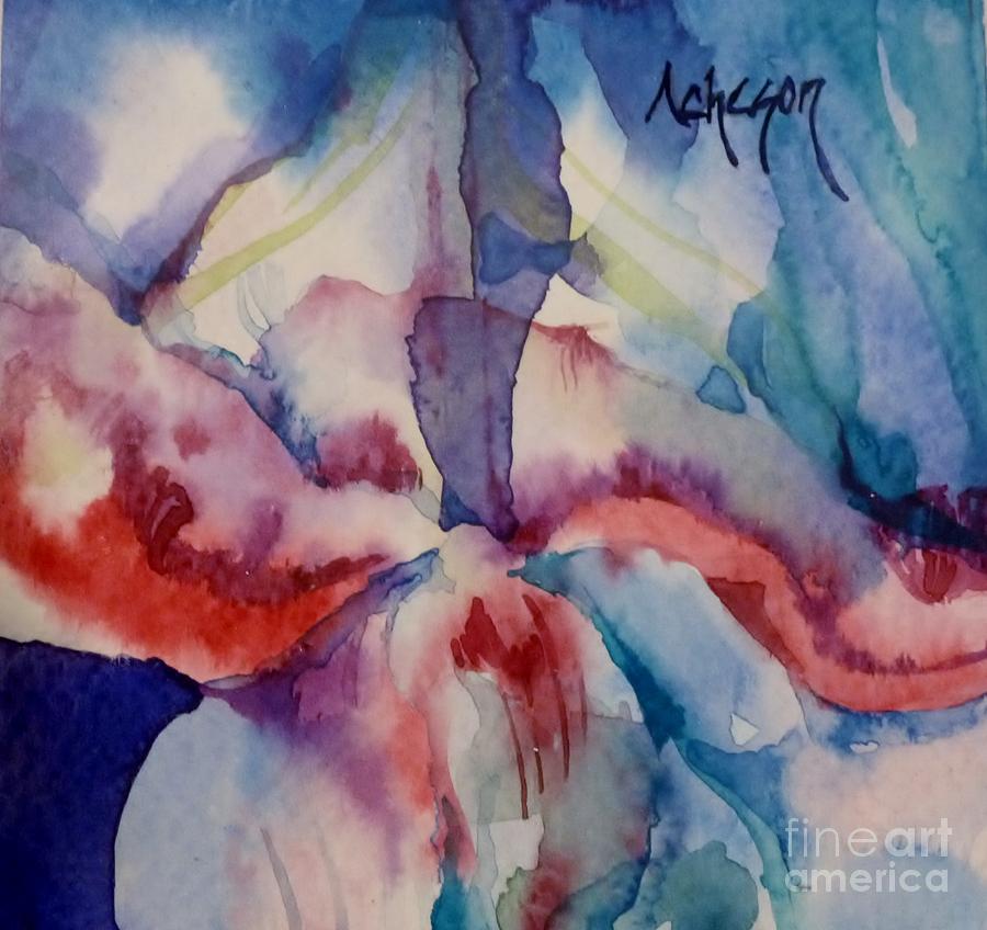 A Flowery Abstract Painting by Donna Acheson-Juillet