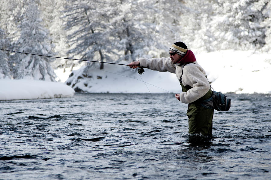 A Fly Fisherman Standing In The River Photograph by Jordan SIemens ...