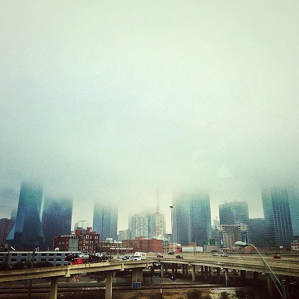 Downtown Photograph - A Foggy Day, In... Dallas Town? Sorry - by William Meier