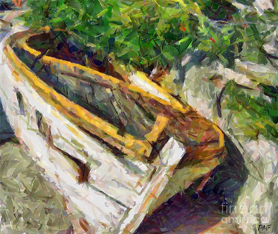 A forgotten fishing boats Painting by Dragica  Micki Fortuna