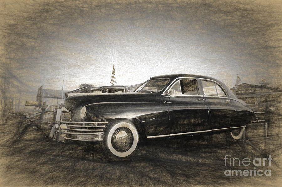 A forties Packard Digital Art by Perry Van Munster