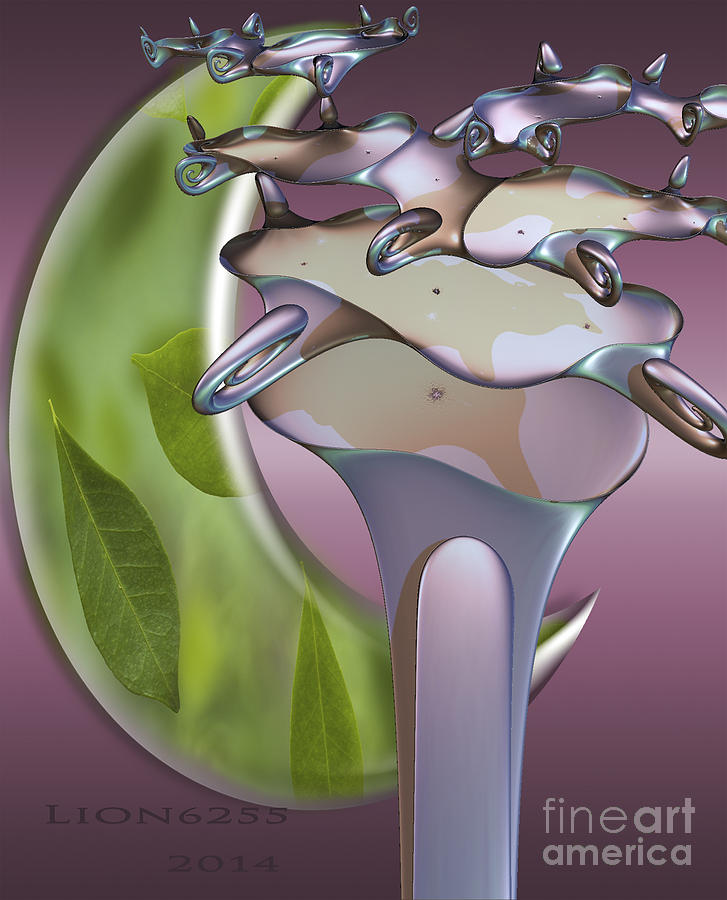 Abstract Digital Art - A Fractal Flower For You by Melissa Messick