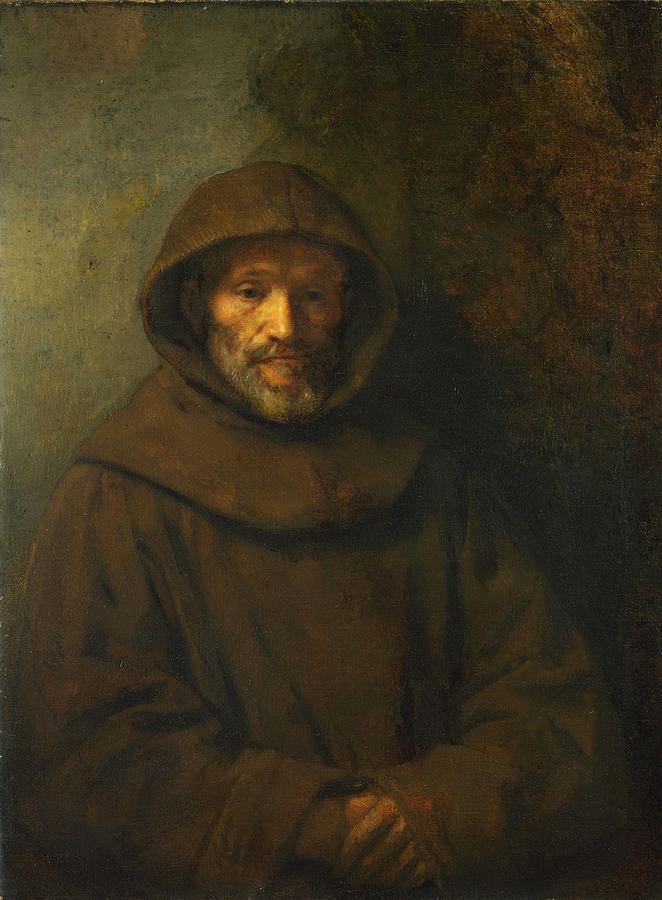 A Franciscan Friar Painting by Rembrandt