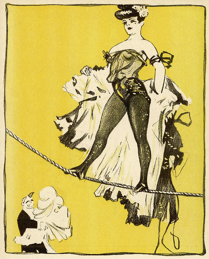A French Woman Tightrope Walker Drawing by Mary Evans Picture Library ...