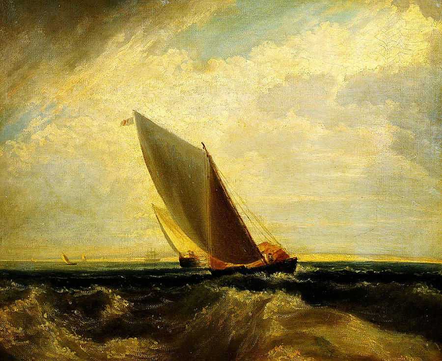 Joseph Mallord William Turner Painting - A Fresh Breeze  after Sheerness and the Isle by Celestial Images