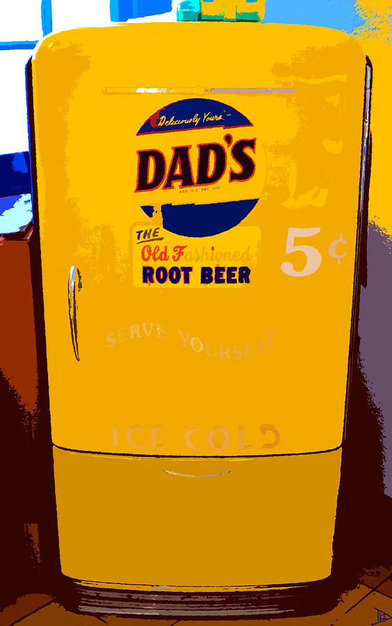 Soda Painting - A fridge full of Dads by David Lee Thompson