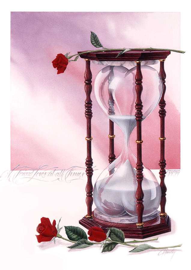 Rose Painting - A Friend Loves At All Times by Cliff Hawley