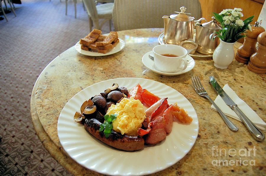 Vase Photograph - A Full English Breakfast in England by Ross Sharp