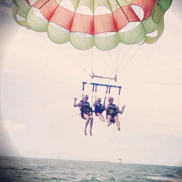 Parasailing Photograph - A Fun Day In Key West #parasailing by Heather Keyworth