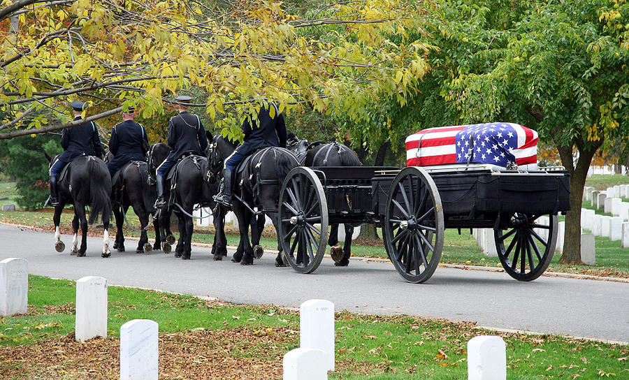 A Funeral In Arlington Photograph by Cora Wandel