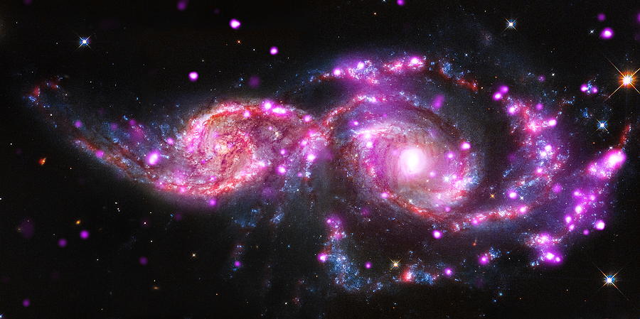 Space Photograph - A Galactic Get-Together by Eric Glaser