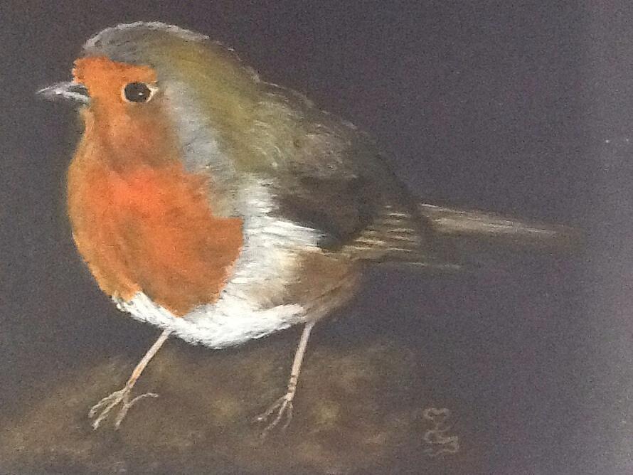 A Garden Friend Painting by Carole Robins