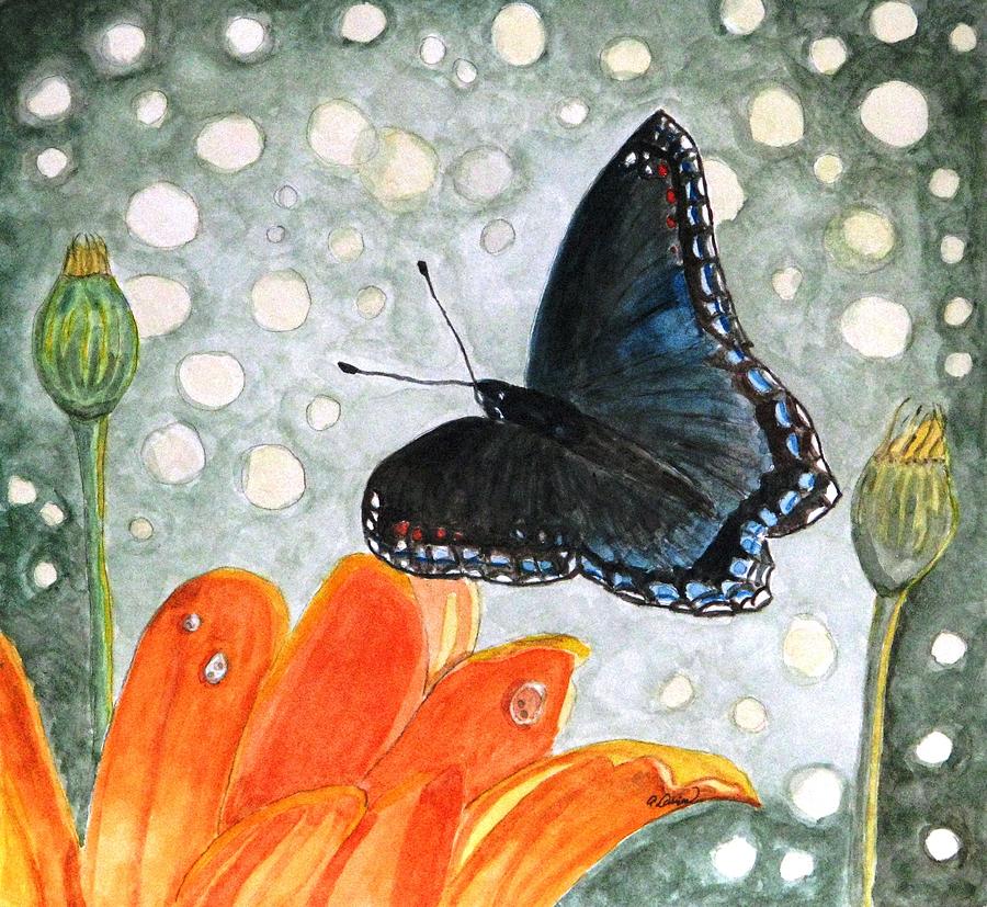 A Garden Visitor Painting by Angela Davies