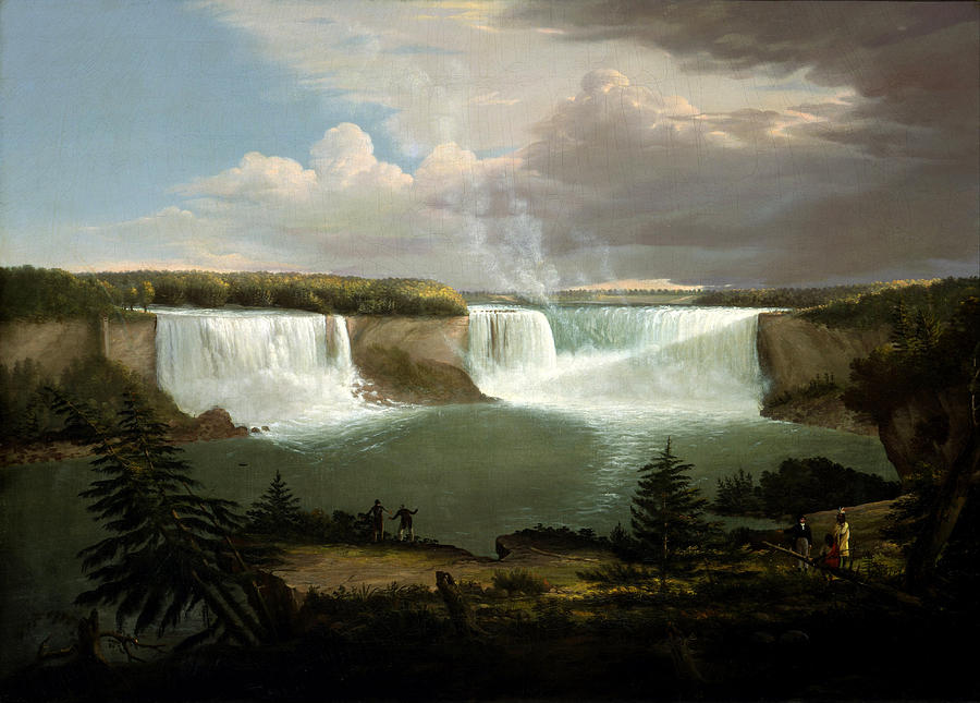 A General View of the Falls of Niagara Painting by Alvan Fisher
