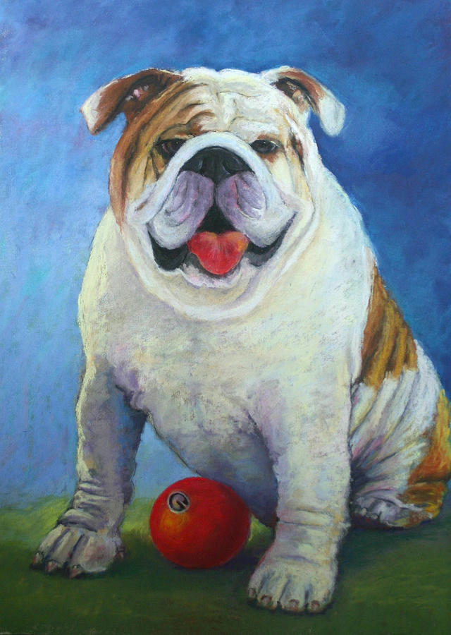 A Georgia Bulldog Painting by Carol Jo Smidt