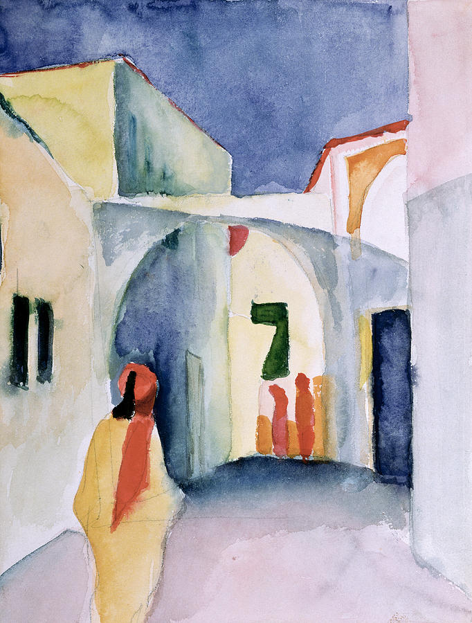 A Glance Down An Alley Wc Photograph by August Macke