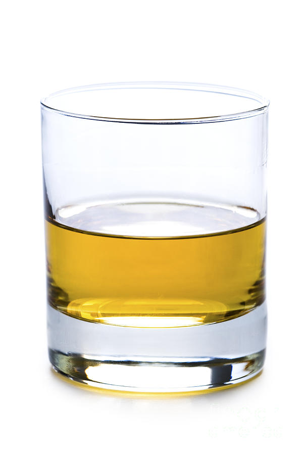 A Glass Of Whisky Or Whiskey Isolated Photograph by Lee Avison