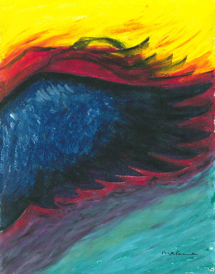 A Glimpse Of Fire On The Wing Painting by Carrie MaKenna