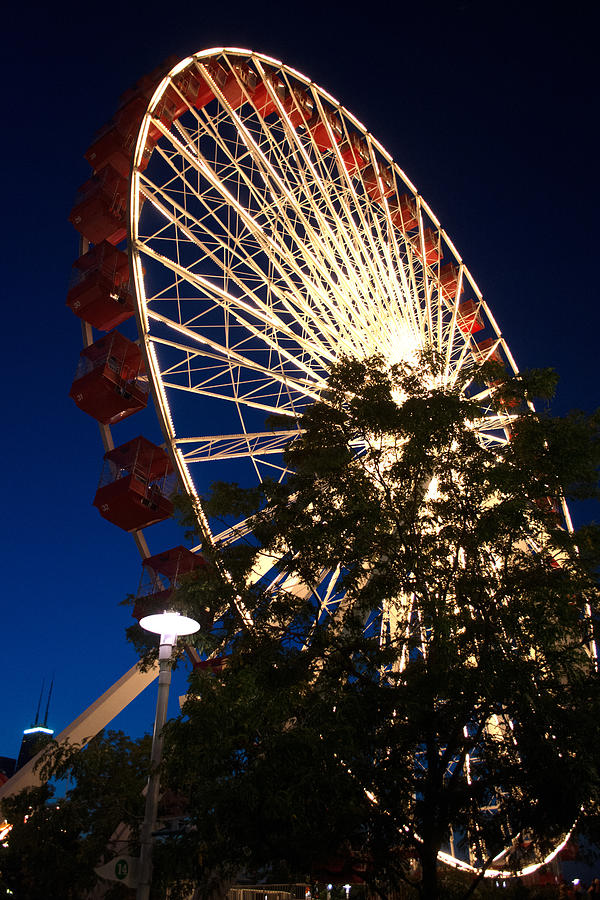 A glimpse of Navy Pier Chicago Photograph by Rachelle Cousino - Fine ...