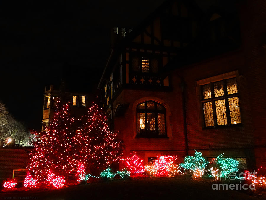 A Glimpse Of Stan Hywet Hall At Christmas 2 Photograph