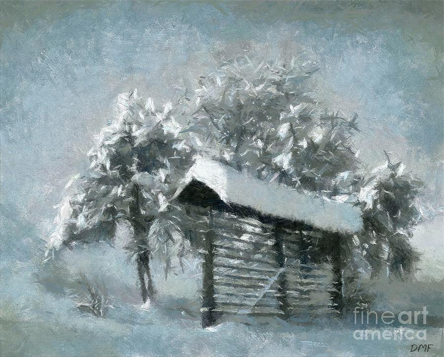 A Glimpse Of Winter Mixed Media by Dragica  Micki Fortuna