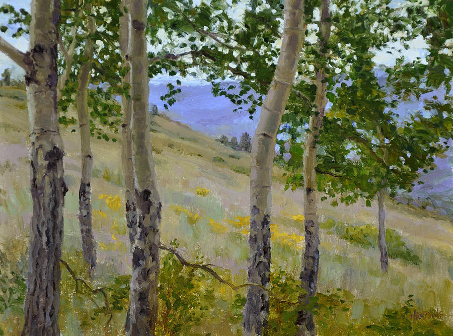 Tree Painting - A Glimpse by Scott Harding