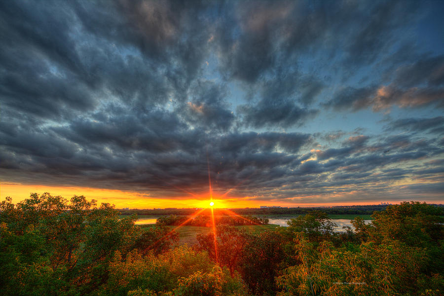 A Glorious Minneapolis Sunset Photograph by Wayne Moran