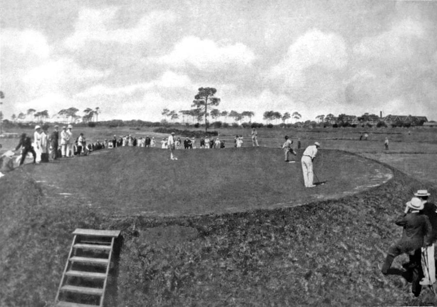 A Golf Green On A Plateau Photograph by Underwood Archives