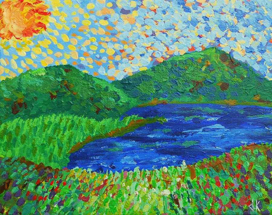Mountain Painting - A Good Day by David Keenan