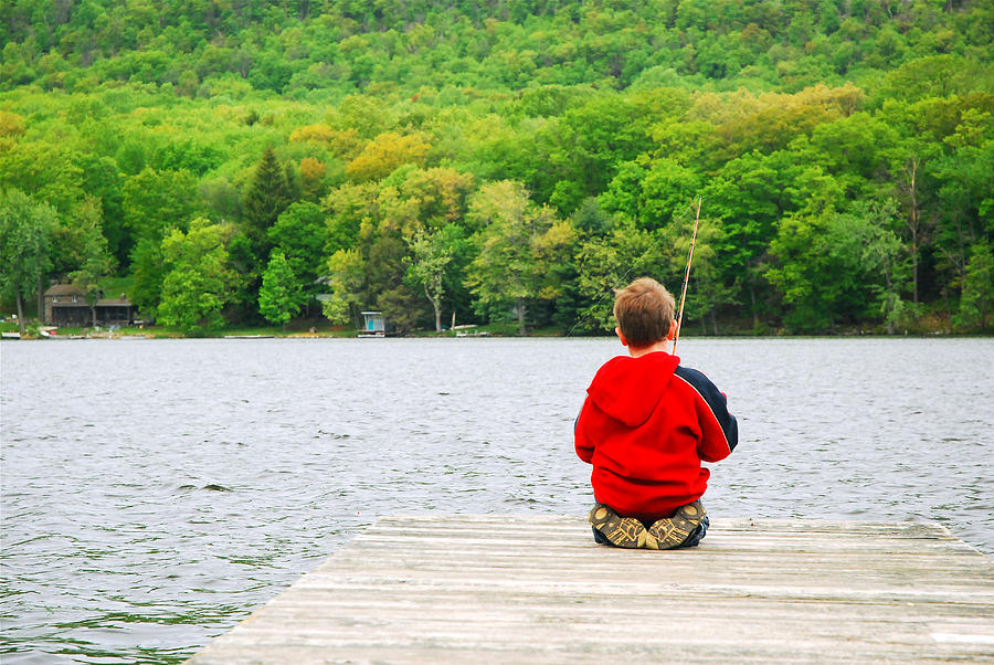 A Good Day For Fishing Photograph by James Kirkikis