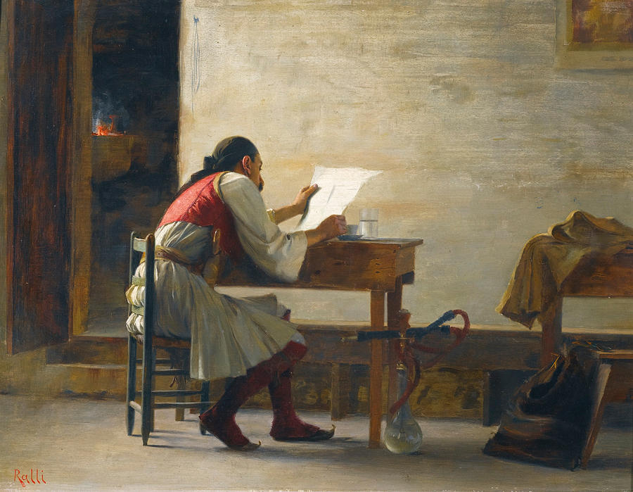 A Good Read Painting by Theodoros Rallis