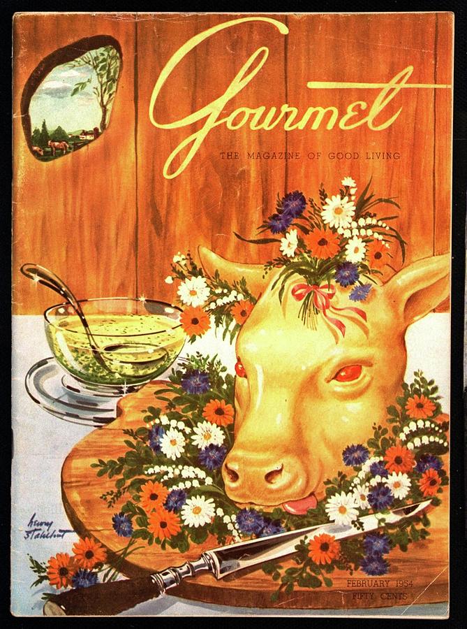 A Gourmet Cover Of Tete De Veau Photograph by Henry Stahlhut