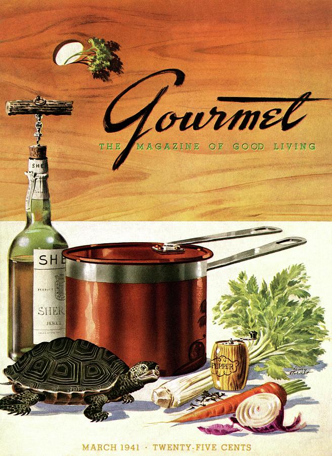 A Gourmet Cover Of Turtle Soup Ingredients Photograph by Henry Stahlhut