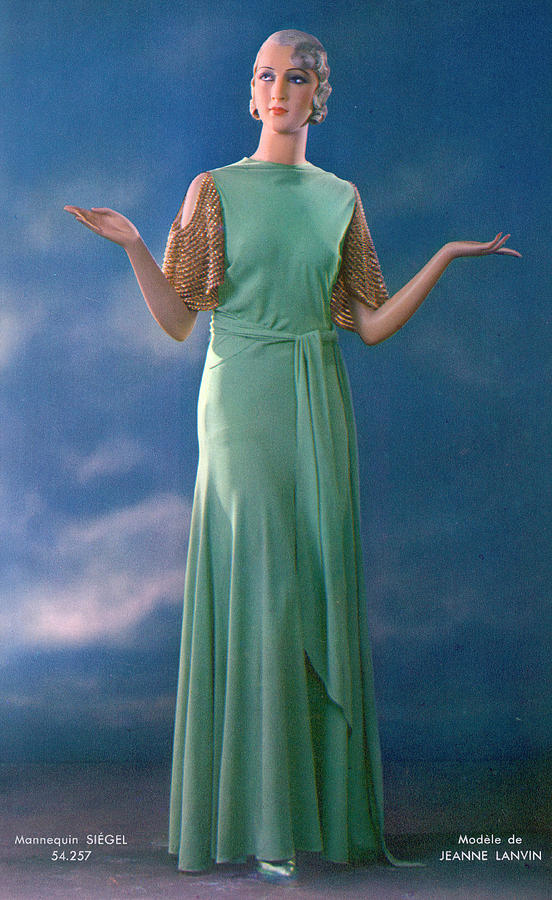 møl renæssance Balehval A Gown By Jeanne Lanvin Composed Photograph by Mary Evans Picture Library -  Pixels