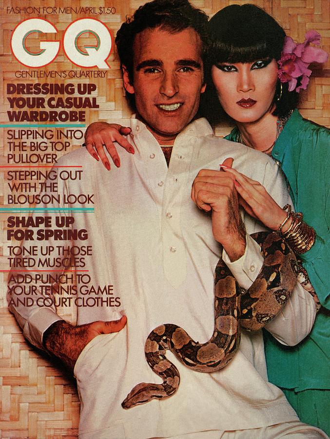 A Gq Cover Of A Couple With A Snake Photograph by Albert Watson A Gq Cover Of A Couple With A Snake Photograph by Albert Watson